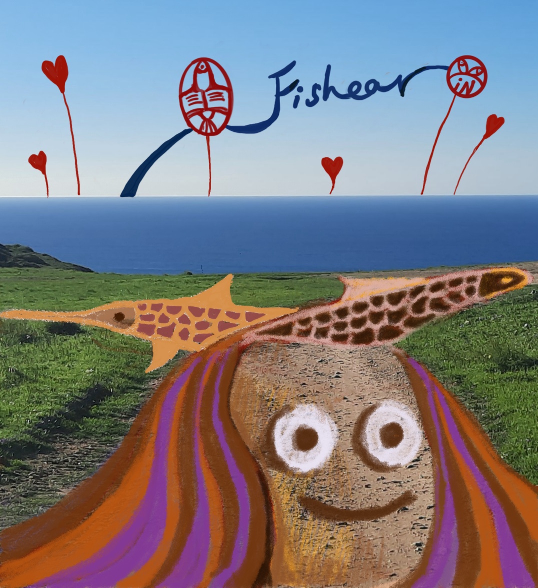 山水相連人長久，世間有愛書自由